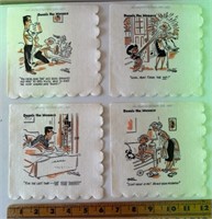 4 Vintage 'Dennis the Menace' comic napkins