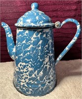 Vintage enamel wear tea pot.