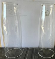 Vintage hurricane lamp chimney's 'PYREX'