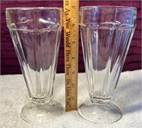 Vintage ice cream glasses