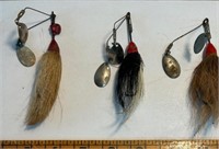 3 Antique Double blade spinner baits
