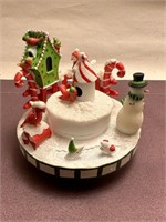 Christmas candle topper.