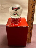Christmas MIckey Mouse snow globe. 2009