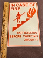 3 -D printed fire exit sign