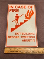 3-D printed Fire Exit sign