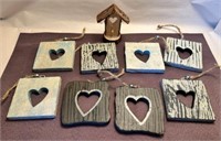 Wooden heart decor/gift tags