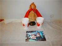 Group of 4- Little Red Riding Hood vintage doll