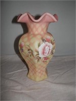 One- HP Signed by Fenton Family 2002 Vase