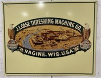J.I.Case Threshing Machine Contemporary Sign