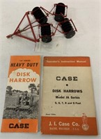 (4) Case Custom JA Disc,Disk Harrow Books,Bag