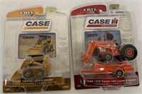 (2)Ertl Case 1845C Loader & 1270 Tractor