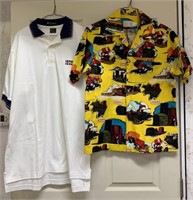 (2)Case Polo Shirt & Hesston Hawaiian Shirt