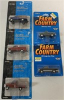 (5)Ertl Farm Country & Ford Trucks