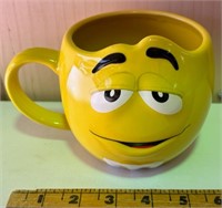 M & M  yellow mug