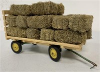 Die Cast Hay Wagon w/ Wooden sides/Hay Bales