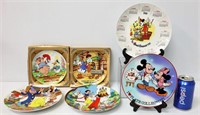 6 Disney & Mickey Mouse Decorated Plates