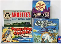 4 Vintage Board Games - Annette's, Hopalong, ++