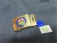 Ontario Police collage belt buckle