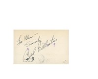Carl Ballantine signature cut