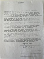 Del Shannon signed contract
