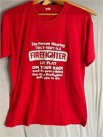 red funny tshirt fireman do what i say
