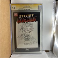 Secret Invasion 1 CGC SS Sketch CGC 9.6