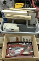lot of 2 Boxes of Sandpaper & Saw Blades