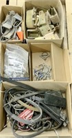 5 Boxes of Straps, Brackets, Pins, others