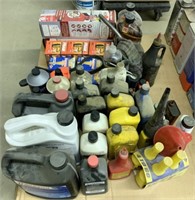 lot of Motor Oil, Fire Extinguishers, Funnels, oth