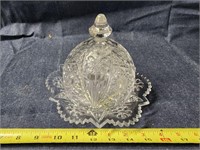 Emperial Glass Cosmo covered Dish
