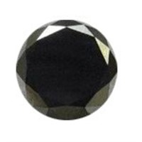 Round 1.00ct Black Moissanite Diamond