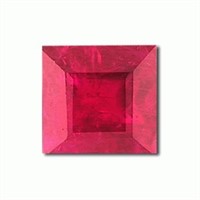 Genuine 2.25mm Square Faceted Ruby