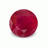 Genuine 3.5mm Round Faceted Ruby