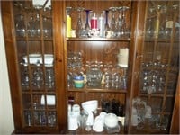 Contents of china hutch