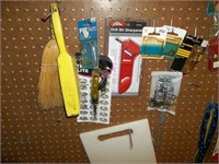 All tools on peg board