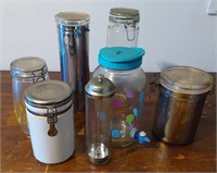 Assorted Kitchen Storage Canisters