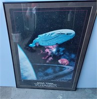 Framed Star Trek Voyager Poster
