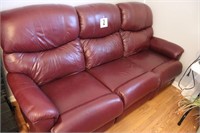Leather Type Laz-E-Boy Double Reclining Sofa (82"