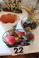 Pitcher, Planter & Fruit Decor (R1)