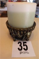 Elephant Themed Candle Holder with Candle (R1)