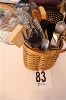 Basket with Kitchen Utensils (R1)