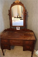Vintage Vanity with Mirror (BUYER RESPONSIBLE FOR