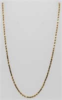14 Kt. Gold Diamond Cut Necklace