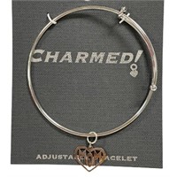 "mom" In Heart Charmed Bracelet