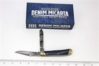 Rough Ryder Denim Micarta Pocket Knife