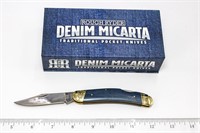 Rough Ryder Denim Micarta Pocket Knife