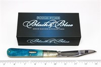 Rough Ryder Black & Blue Folding Knife