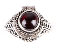 STERLING SILVER LADIES POISON RING