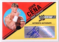 JOHN CENA AUTOGRAPHED CARD TOPPS CERTIFIED