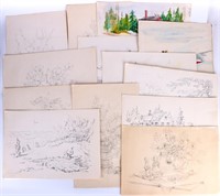 ORIGNAL SIGNED WATERCOLOR PAINTINGS & SKETCHES